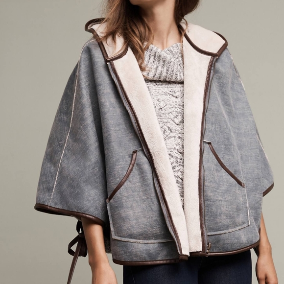 Anthropologie Hei Hei Reversible Cape - Picture 1 of 13